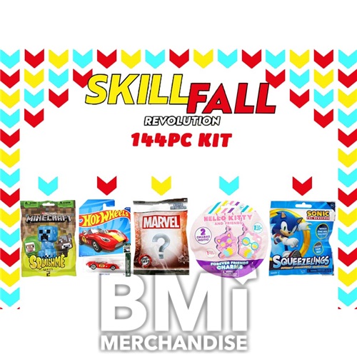 144PC SKILL FALL KIT - LICENSE BLIND BAGS